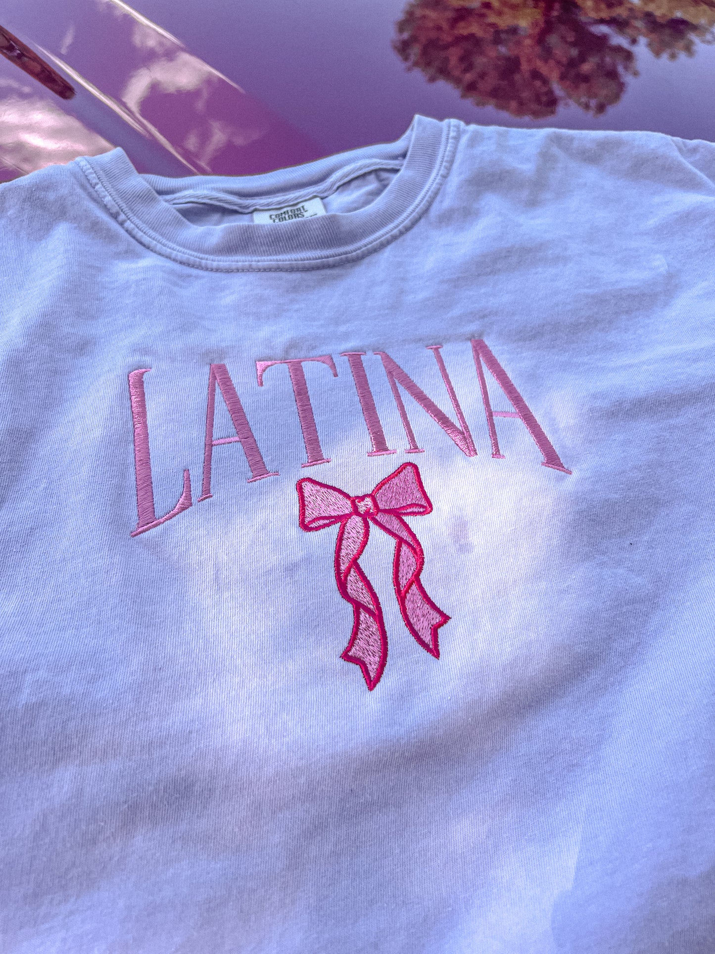 Coquette Latina • Embroidered Comfort Colors Tee