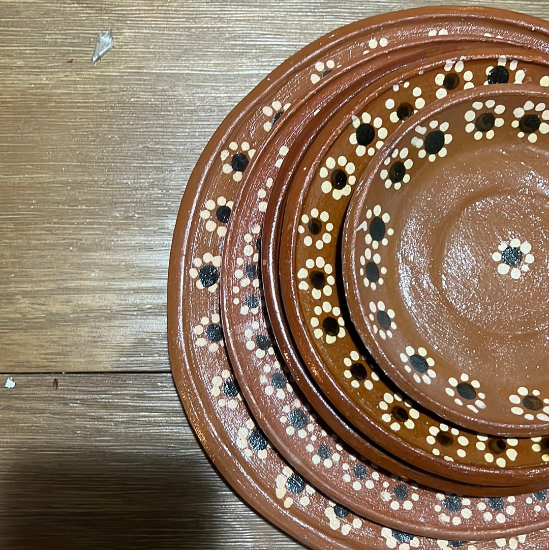 Round Traditional Pottery Plates
