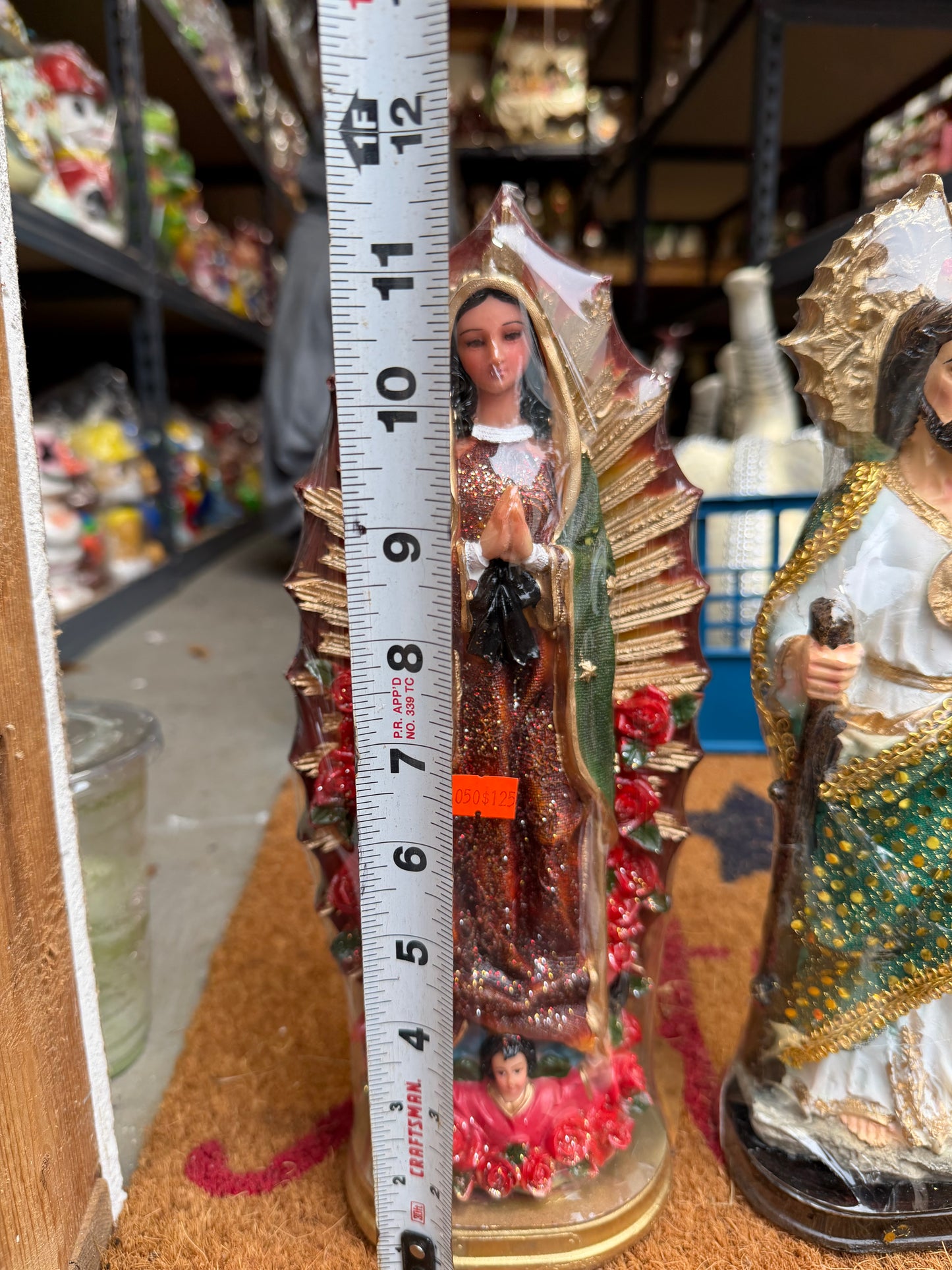 Virgen De Guadalupe 11in Decor Statue