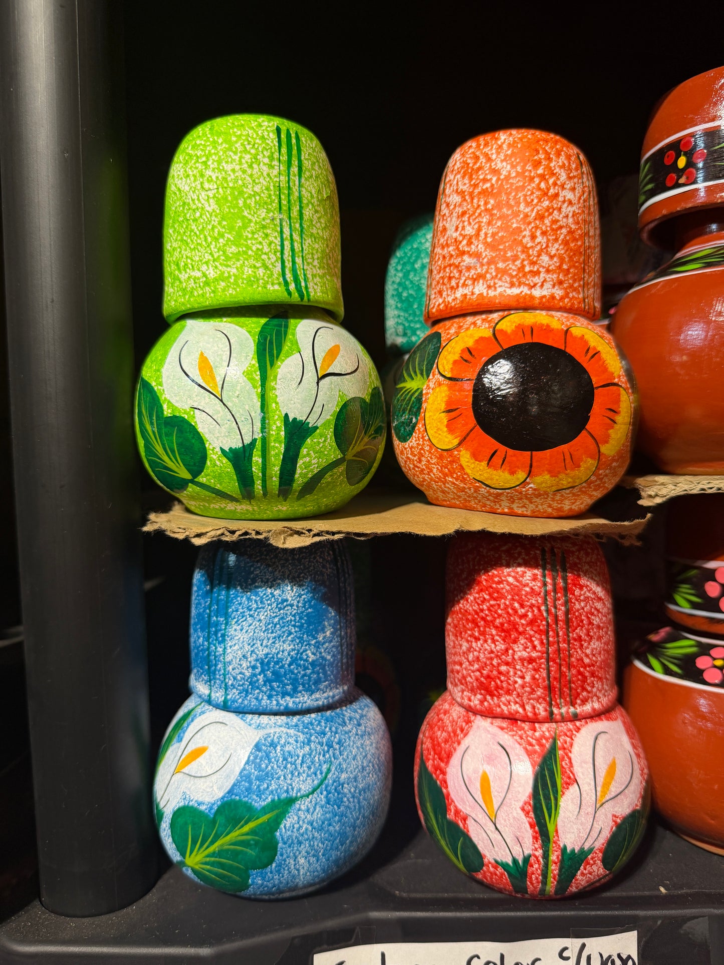 Small Hand Painted Cantaro with Cup