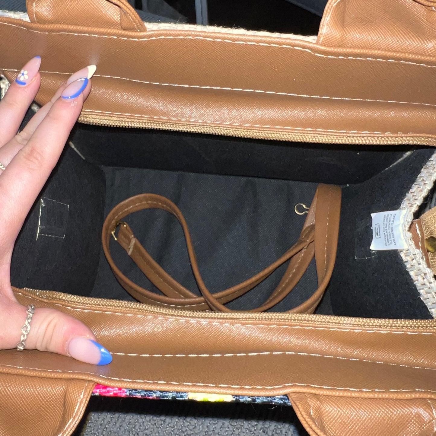 Frida Kahlo Neutral Artisan Bag