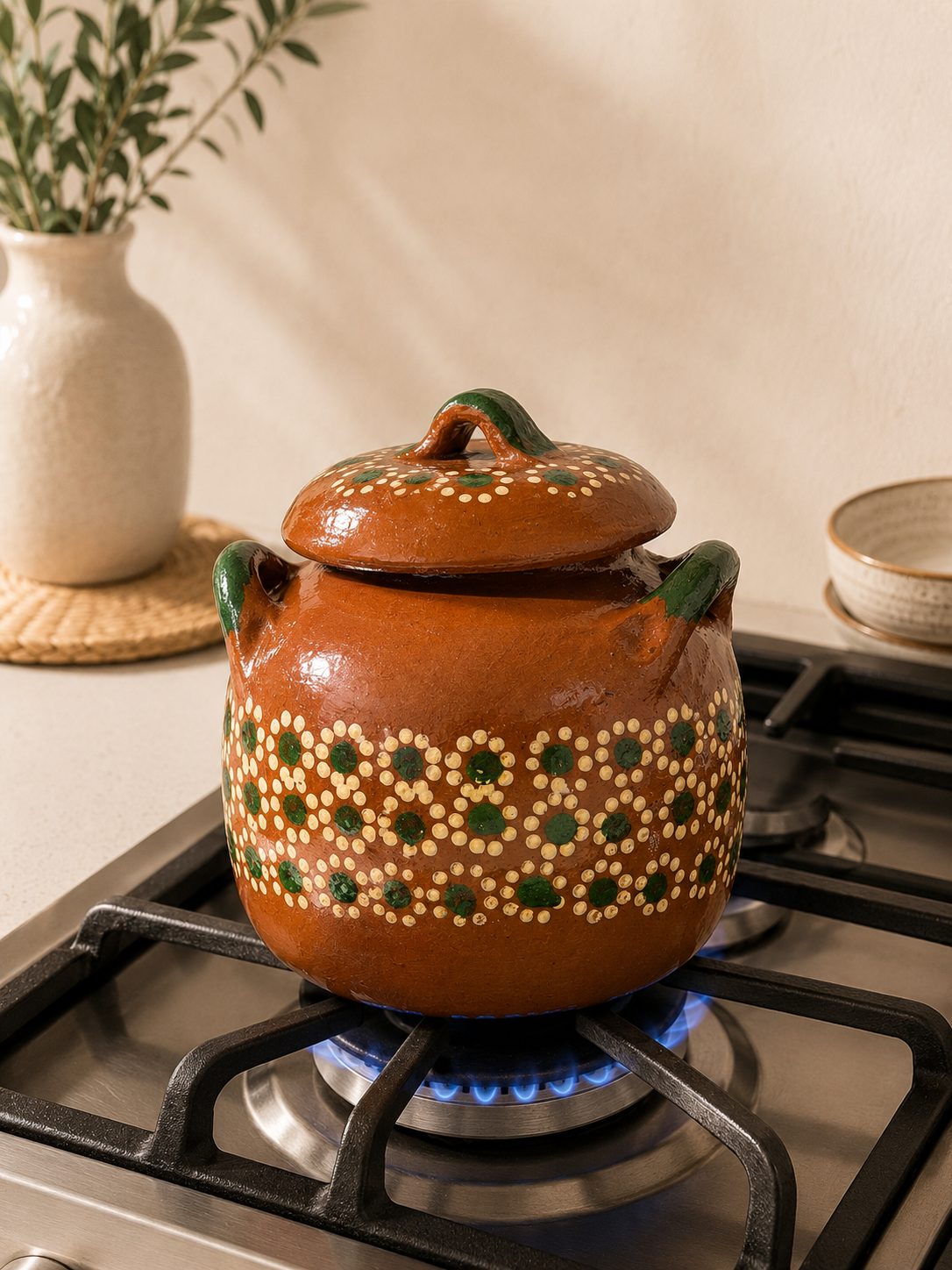 Small 1/4kg Barro Ollita with Lid