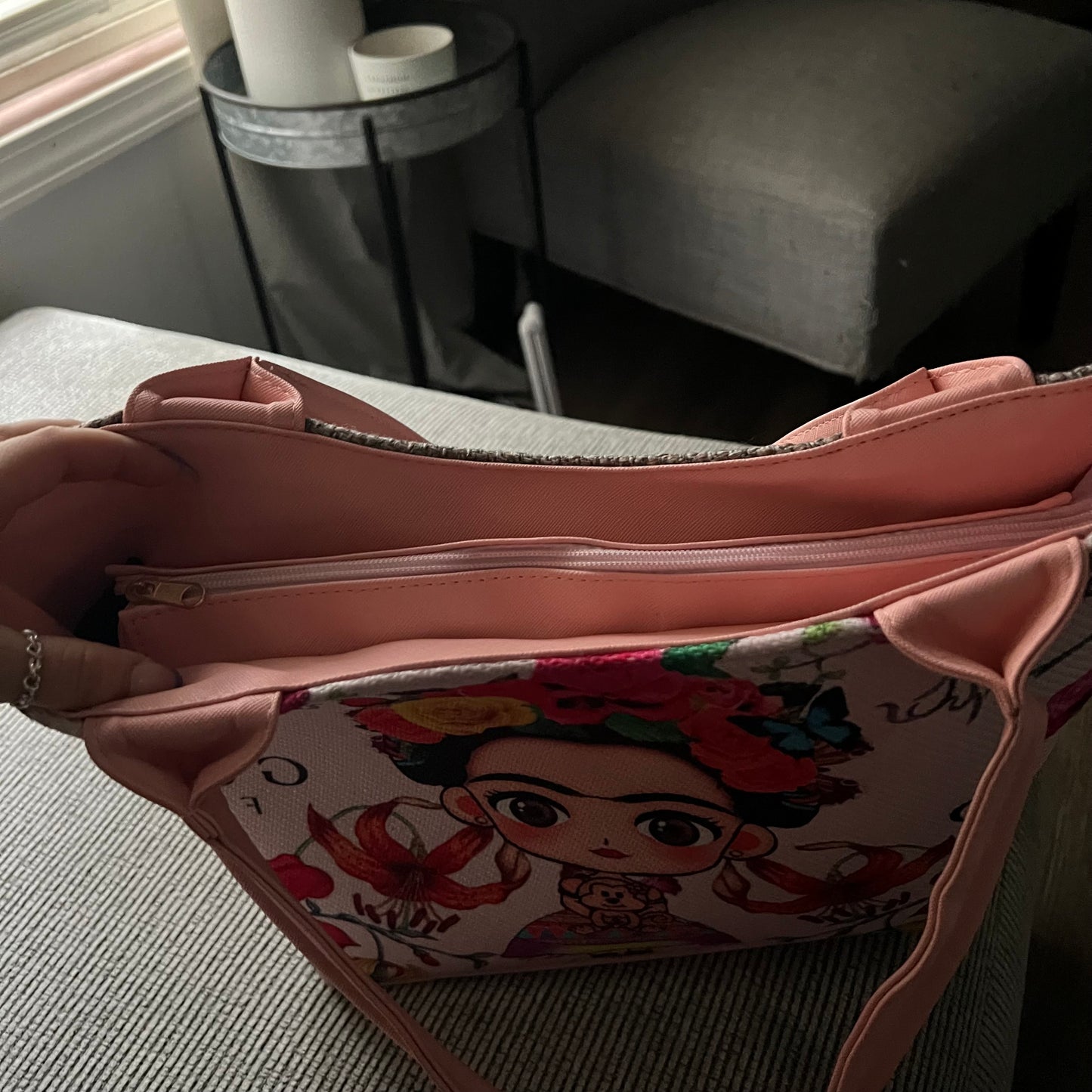 Frida Kahlo Pink Artisan Tote