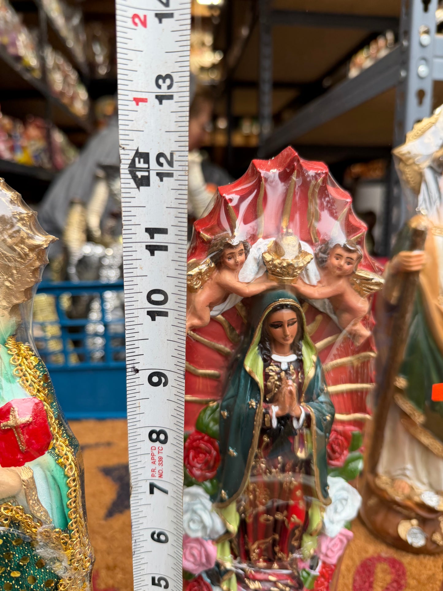 Virgen De Guadalupe 12in Decor Statue