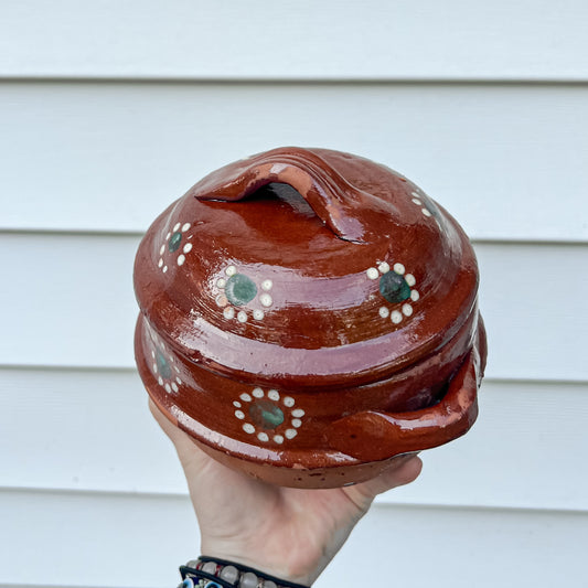 Traditional Mexican Barro Small Salsa Holder