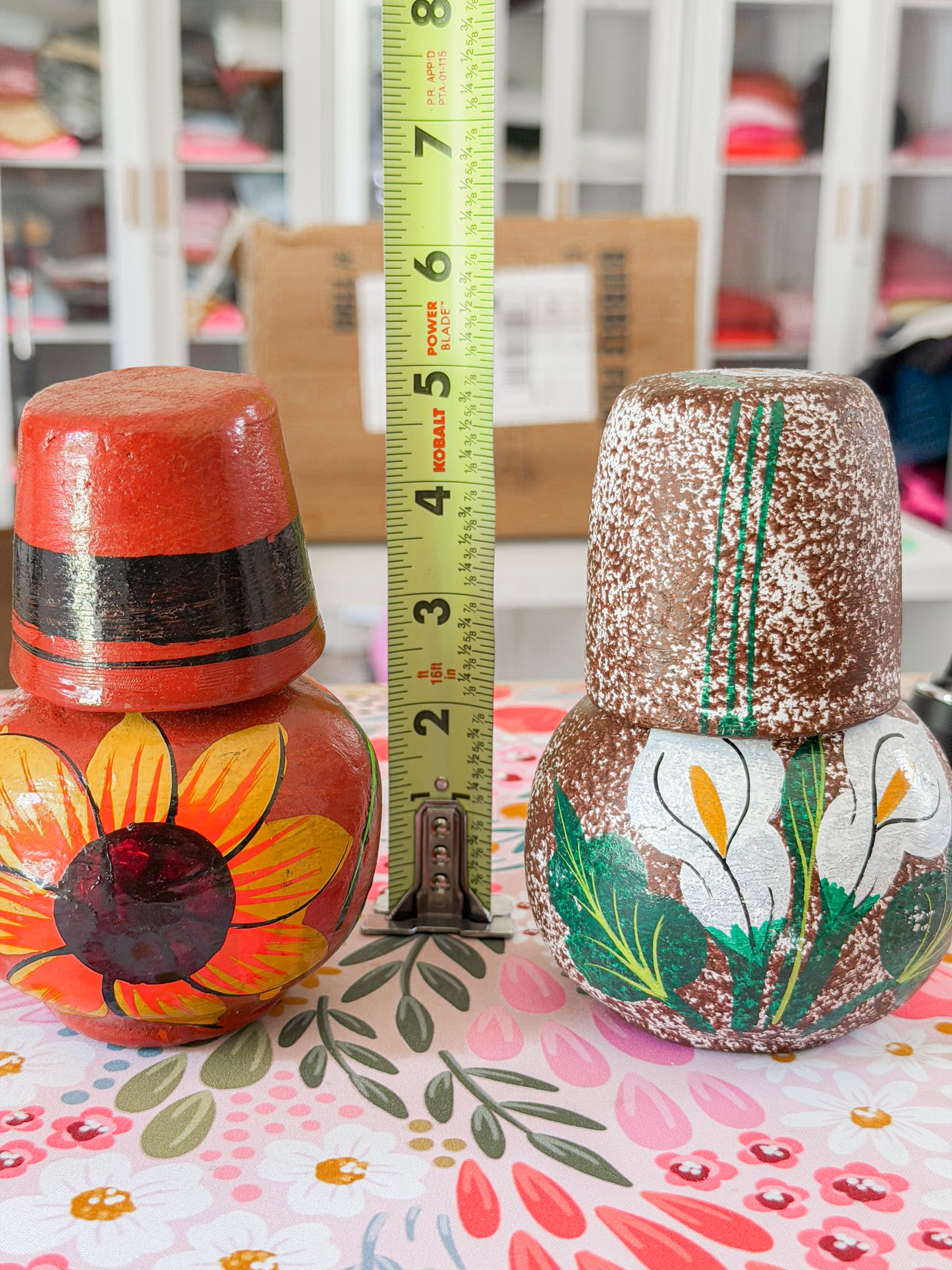 Small Hand Painted Cantaro with Cup
