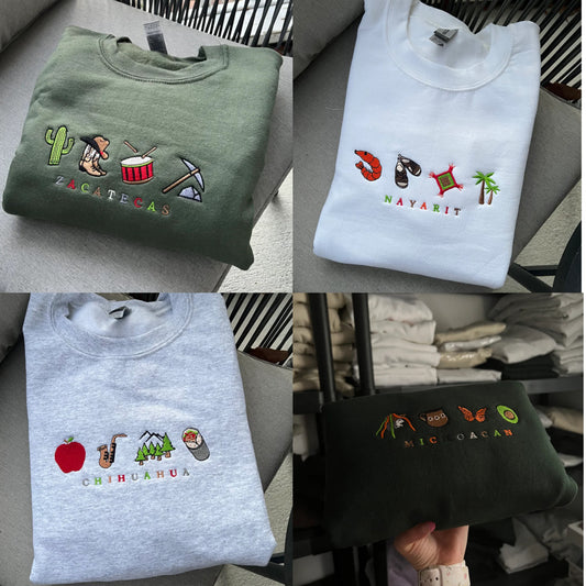 Mexico State PT1 • Embroidered Crewneck