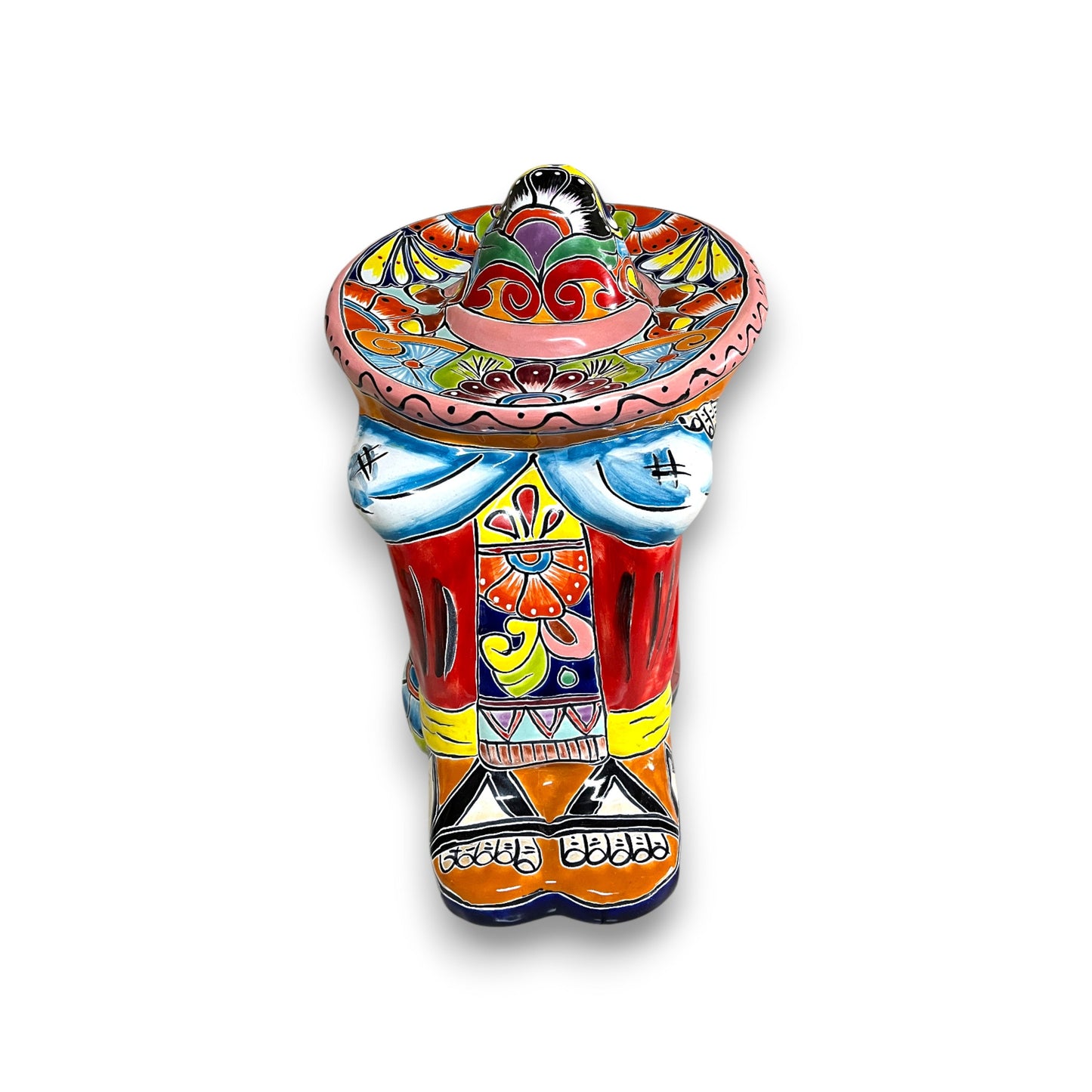 Talavera Panchito Sleeping Man Figurine | XL Hand-Painted Art