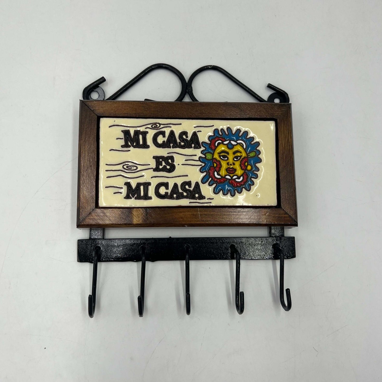 Talavera Key Holder | Handmade Mexican Wall Hook