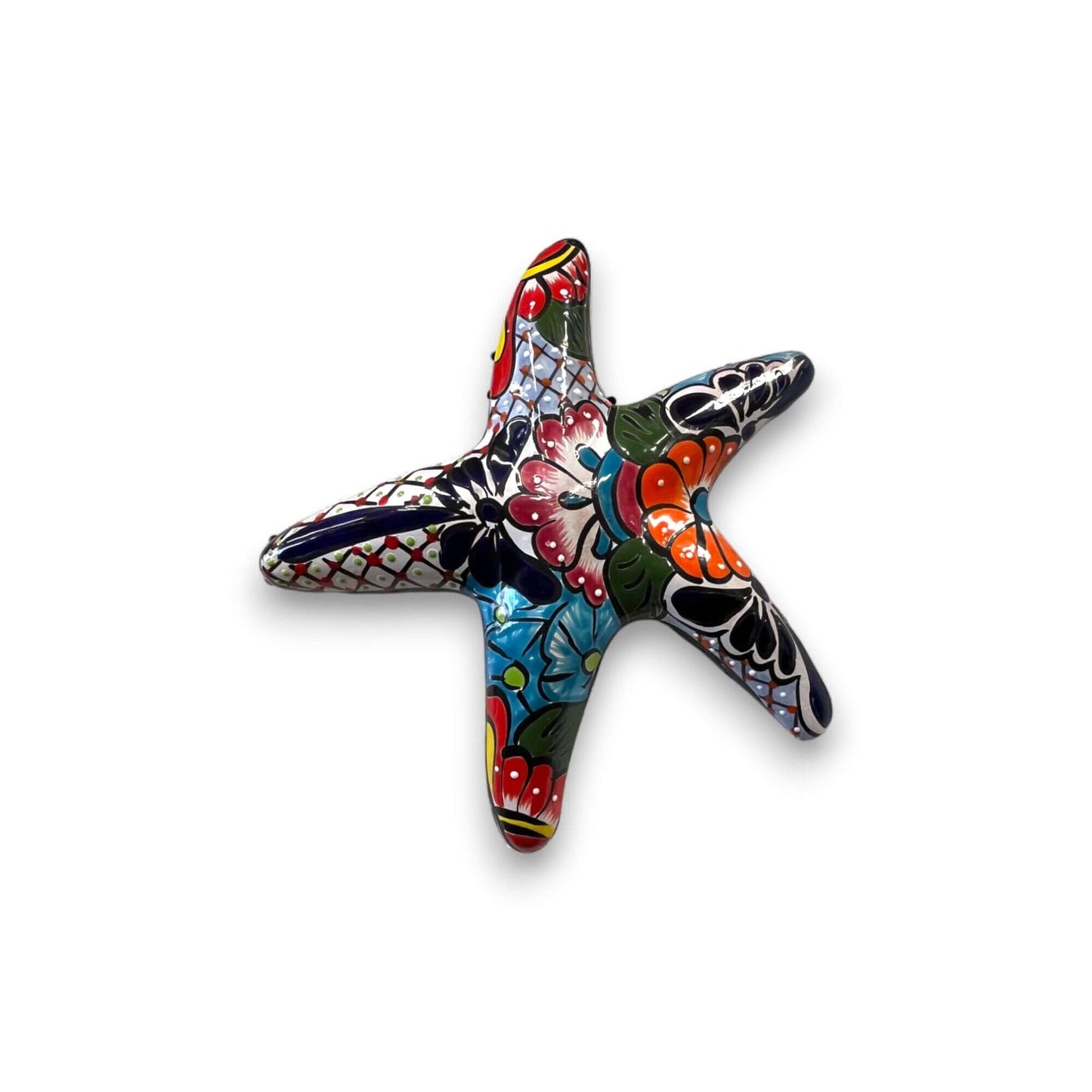 Talavera Starfish Decor | Hand-Painted Mexican Wall Art