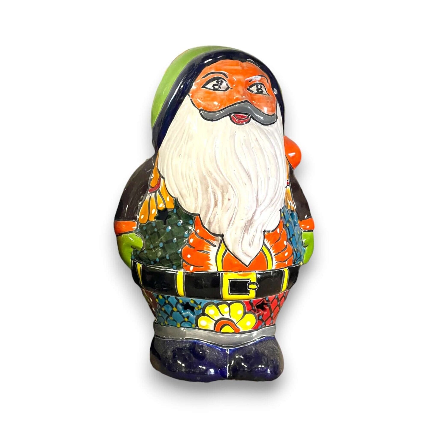 Talavera Santa Statue | Hand-Painted Holiday Decor