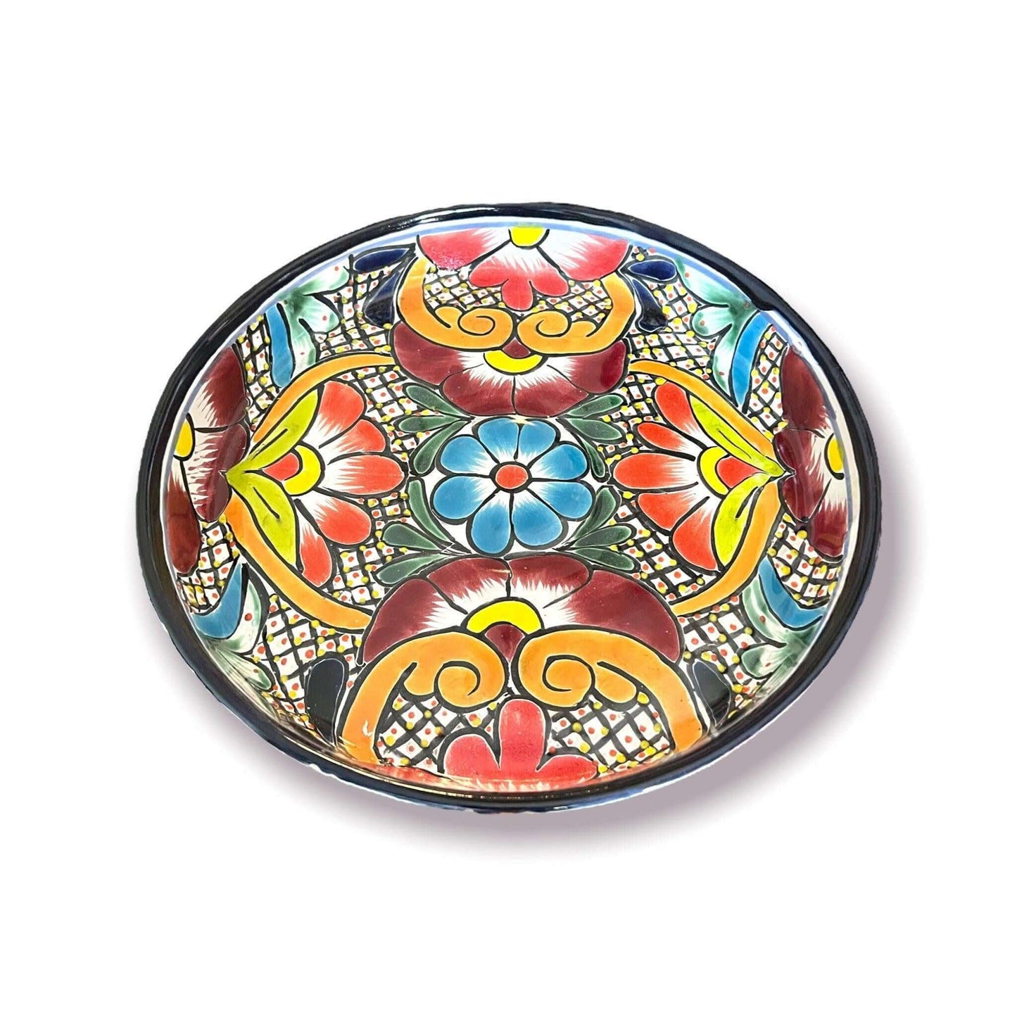 Talavera Appetizer Tray Set | Mexican Hand Painted Pottery