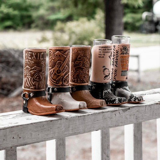 Leather Texan Boot Tequila Shot