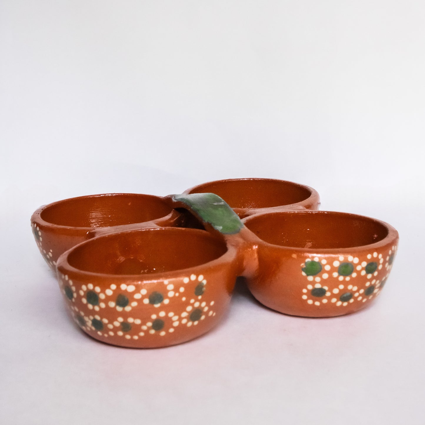 4 Section Handmade Salsa Holder