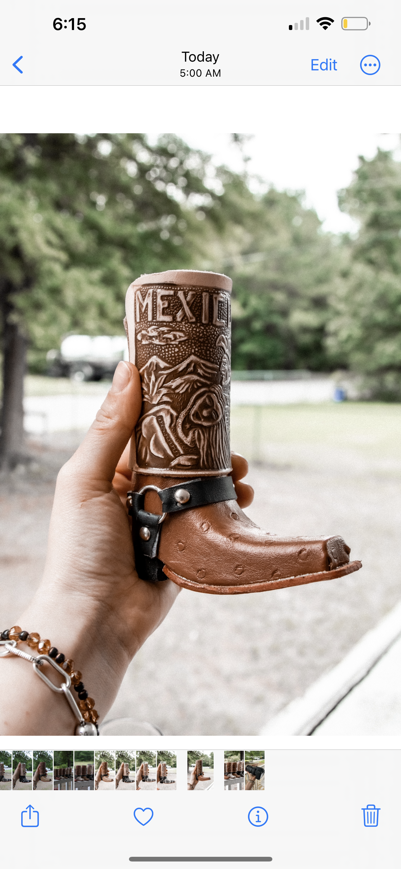 Leather Texan Boot Tequila Shot