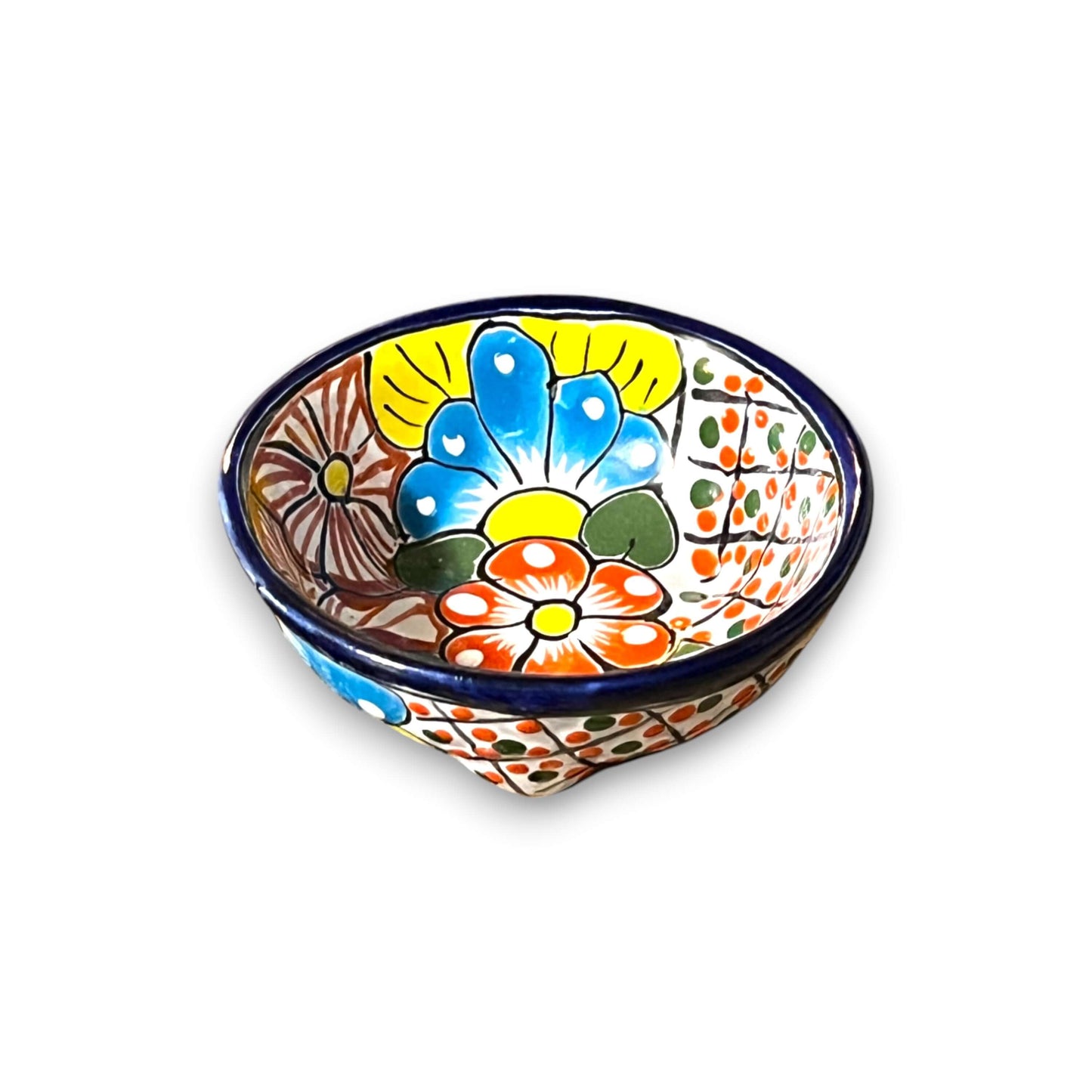 Talavera Salsa Bowl | Hand-Painted Mexican Ceramic Sauce Dish
