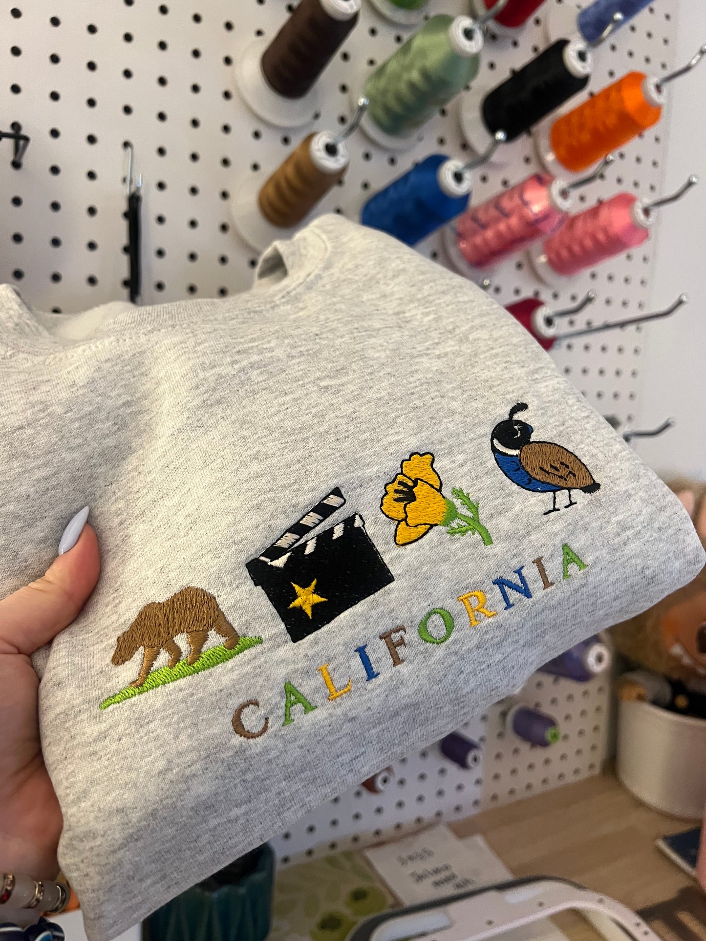 CALIFORNIA State • Embroidered Sweater/Shirt