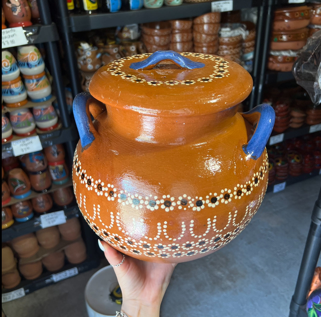 Mexican Bean Pottery Bubble Pot