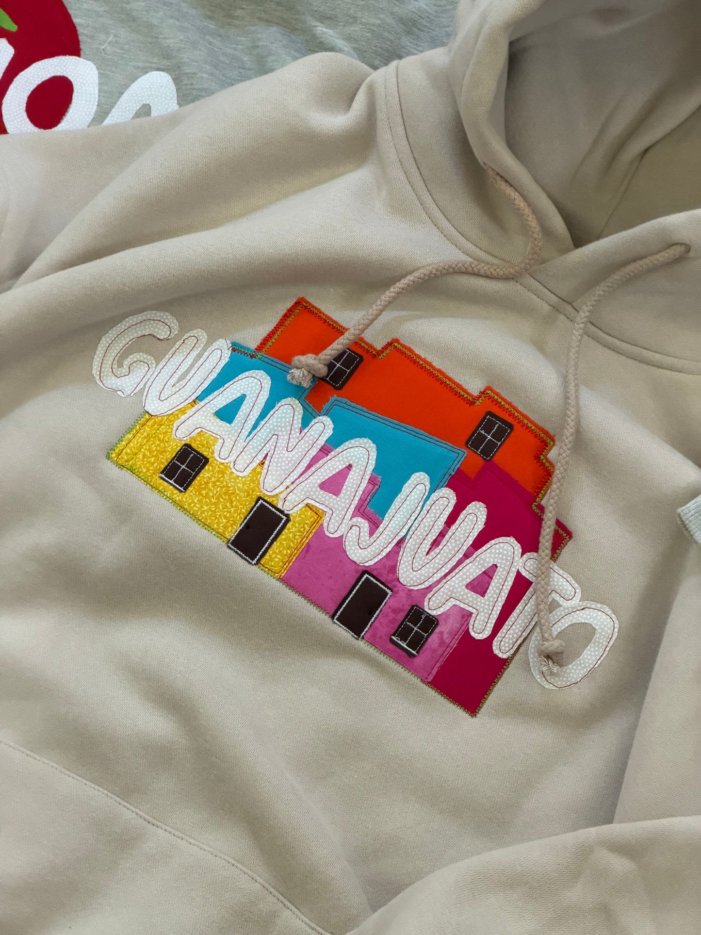 Mexico States Embroidery & Appliqué Oversized Hoodie