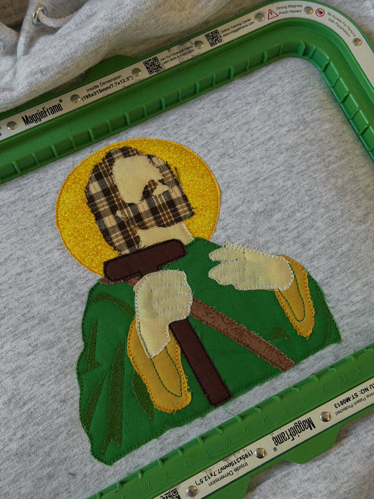 San Judas Tadeo Appliqué Hoodie