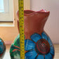 Mexican Barro Floral Pitcher