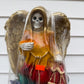 Santa Muerte Angel Wings 16in Decor Statue