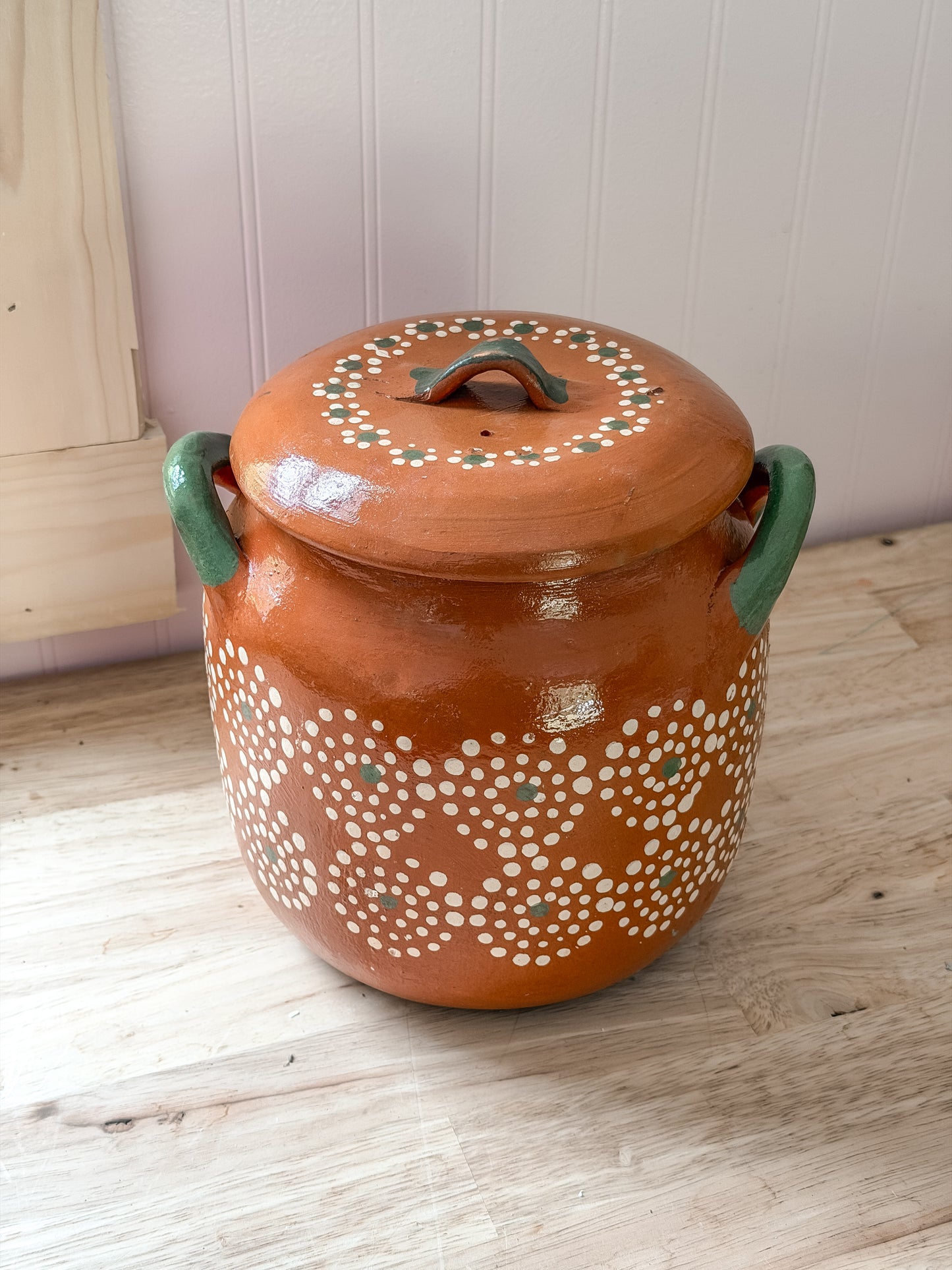 Mexican Barro Bean Pot Sin Plomo