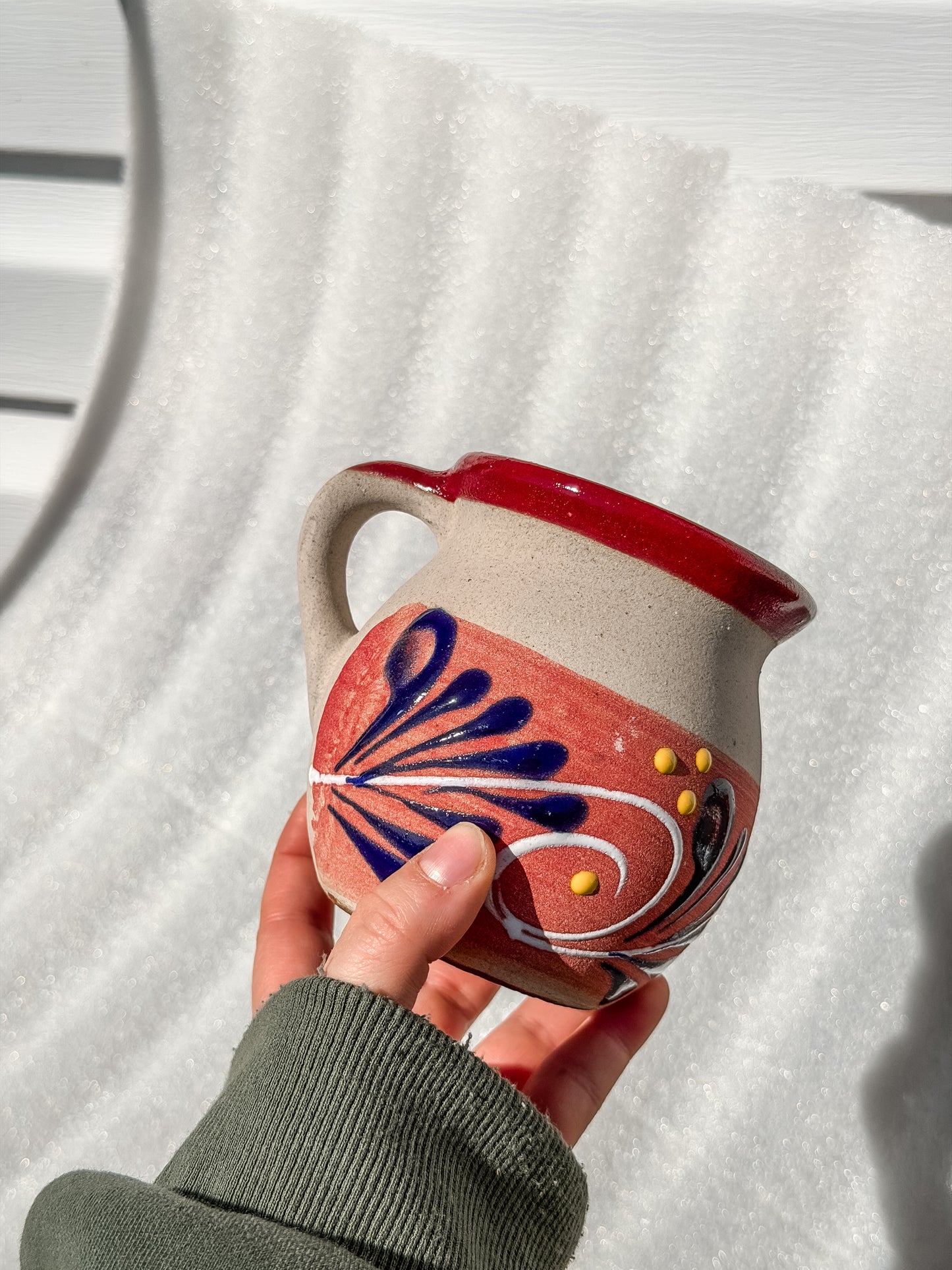 Traditional Engobe Red Barro Mug
