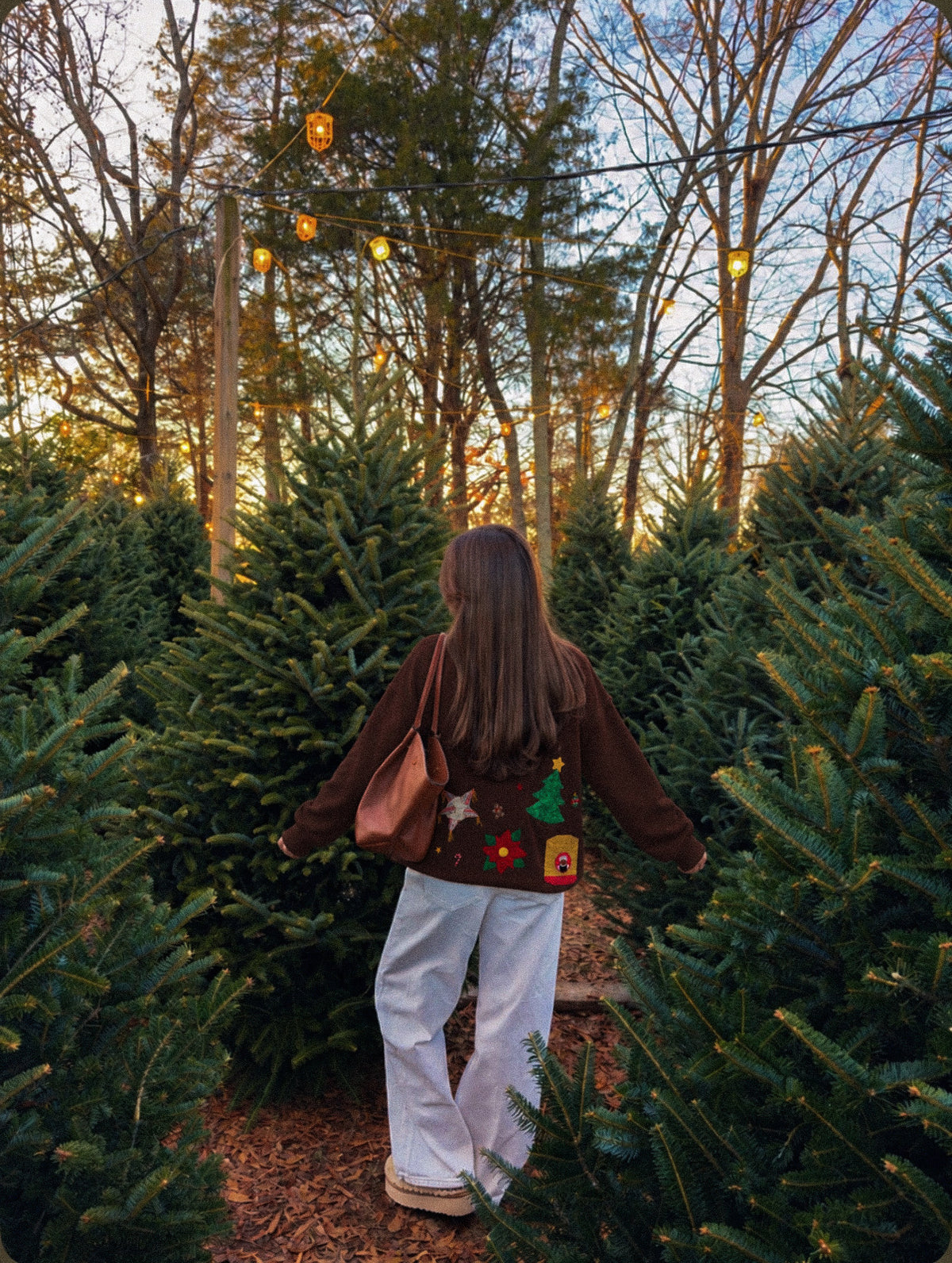 Handmade Christmas Appliqué & Embroidered Sweatshirt