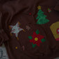 Handmade Christmas Appliqué & Embroidered Sweatshirt