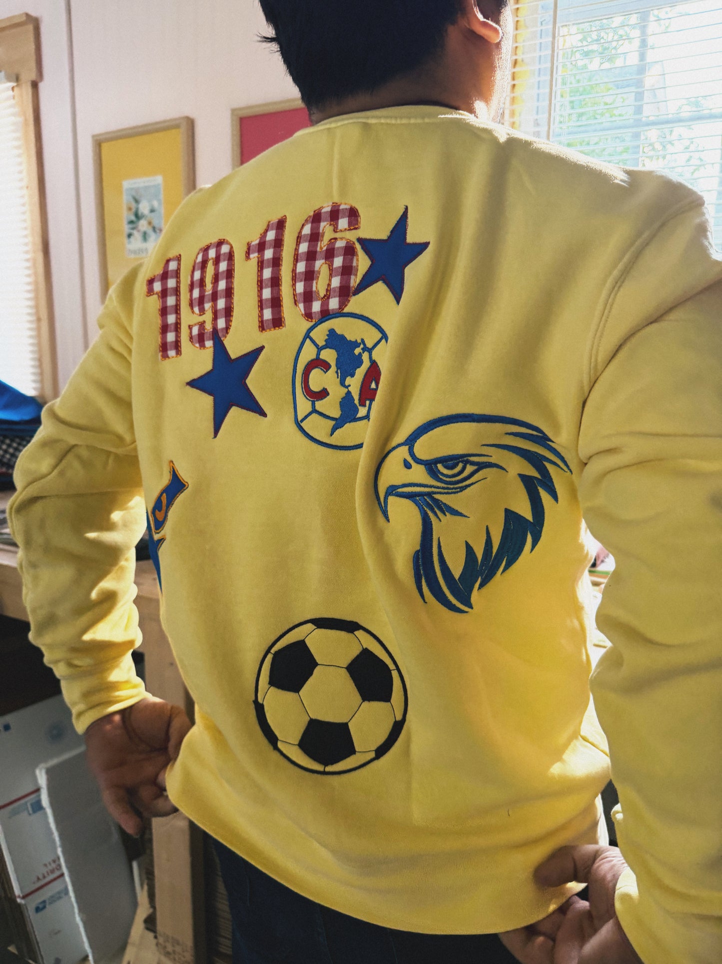 Club América 1916 Vintage-Inspired Embroidery Soccer Sweater