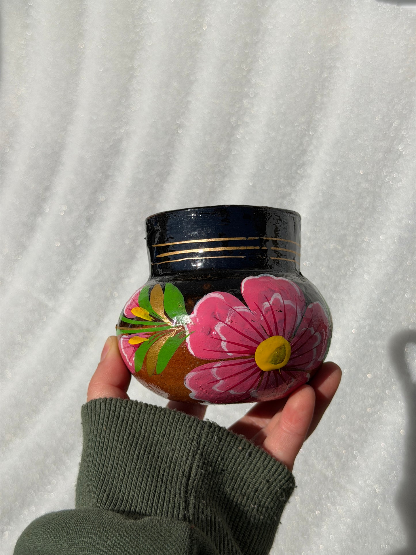 Coffee Barro Hand Painted Floral Mug