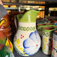 Engobe-Style Mexican Pitcher Set