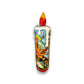 Talavera Candle Figurine | Hand-Painted Decorative Mexican Ceramic Art