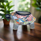 Talavera Turtle Planter | Hand-Painted Mexican Ceramic Garden Pot