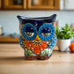 Talavera Owl Planter | Double-Faced Hand-Painted Pottery