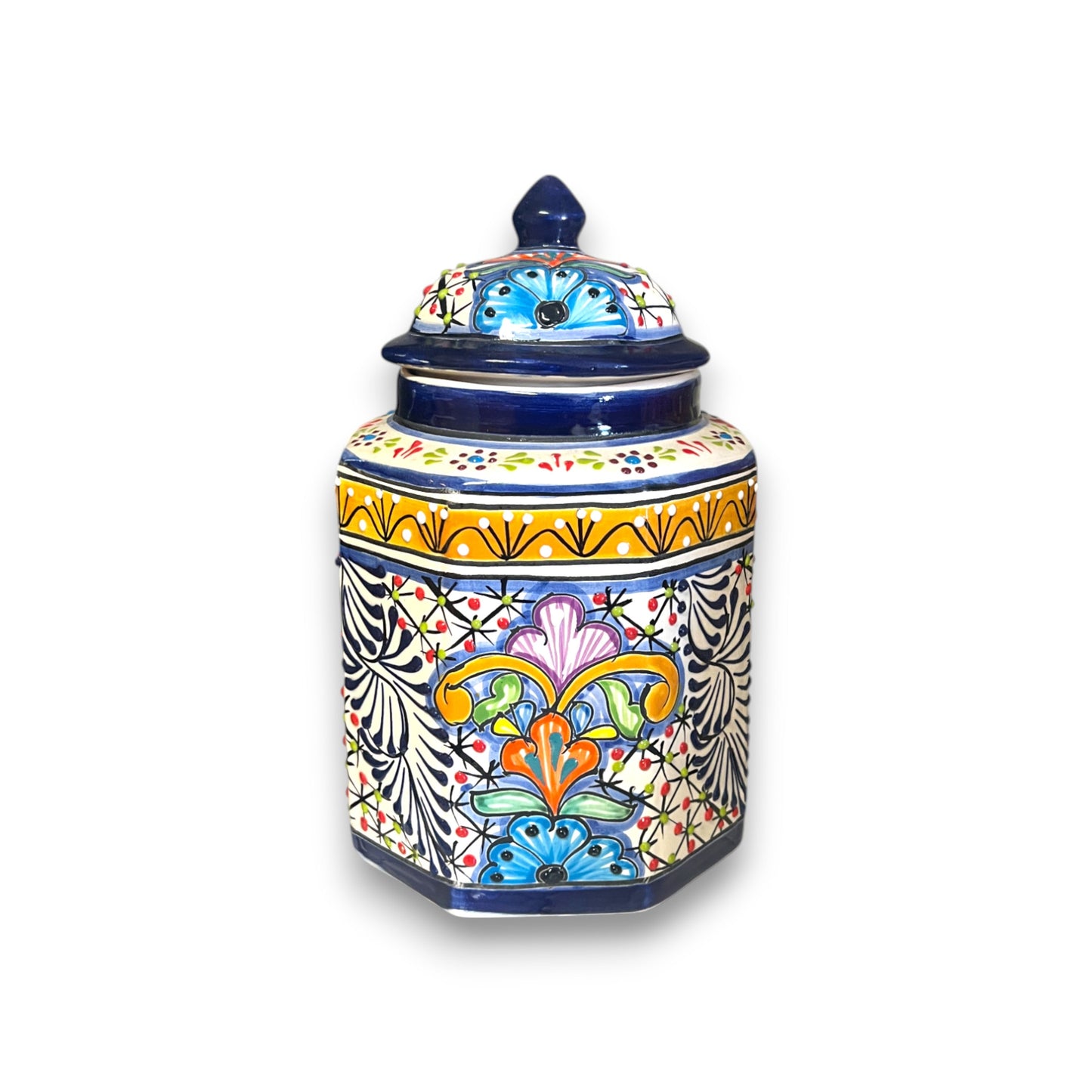 Talavera Canister Set | Colorful Handcrafted Mexican Kitchen Jars