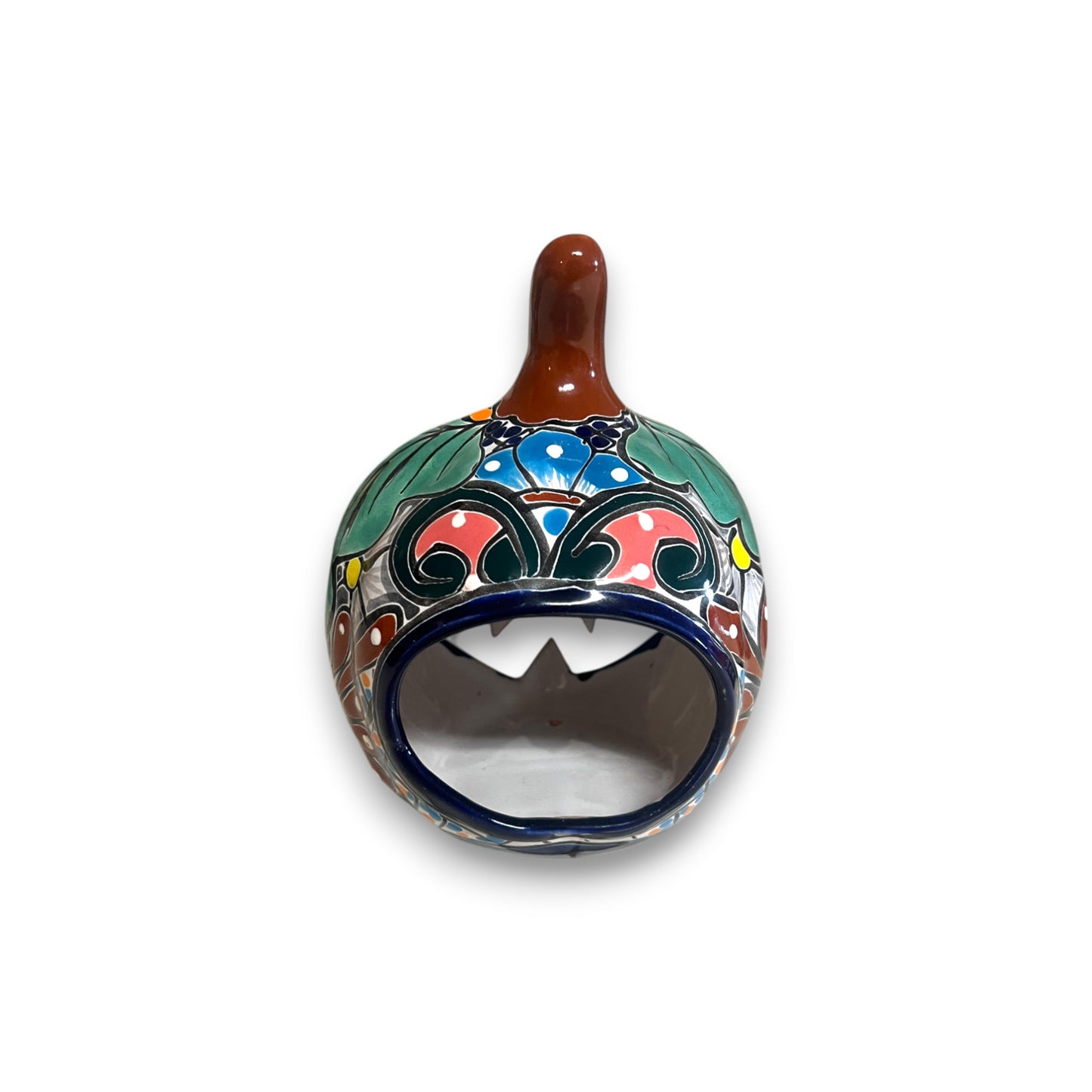 Talavera Jack-O'-Lantern | Colorful Mexican Pumpkin Decor