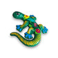 Hand-Painted Talavera Lizard Figurine | Colorful Mexican Wall Decor