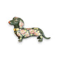 Talavera Dachshund Statue | Colorful Hand-Painted Dog Figurine