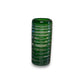 Mexican Double Shot Glass | Hand-Blown Green Swirl Barware