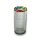 Hand Blown Colorful Tumbler Glass | Confetti Rim