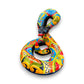 Talavera Snake Statue | Multicolor Handcrafted Mexican Rattlesnake