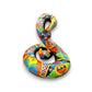 Talavera Snake Statue | Multicolor Handcrafted Mexican Rattlesnake
