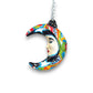 Talavera Crescent Moon Face | Hanging Mexican Wall Art