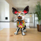 Talavera Chihuahua Holding Bone | Day of the Dead Dog Figurine