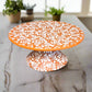 Talavera Cake Stand Set | Two-Piece Handmade Dessert Pedestal