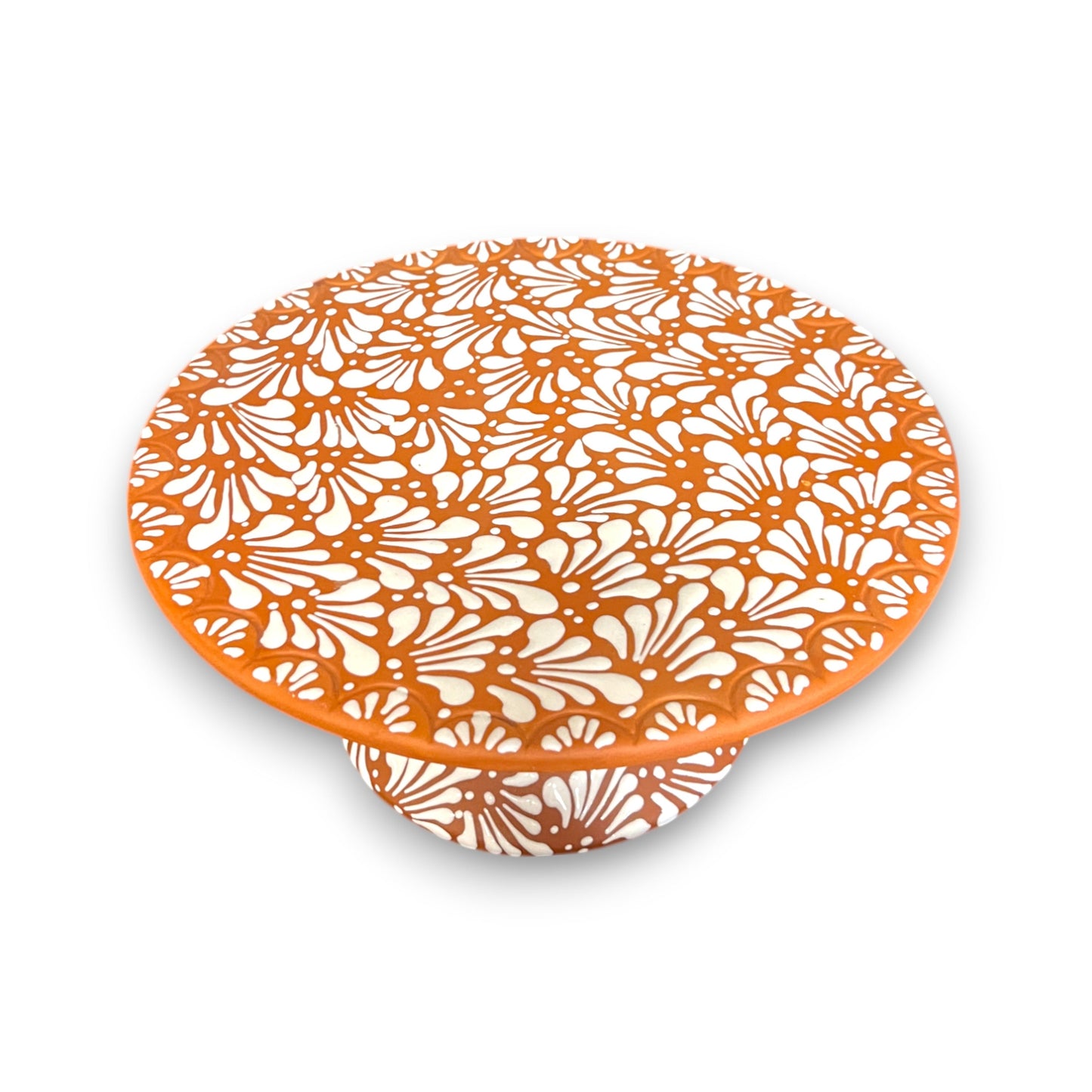 Talavera Cake Stand Set | Two-Piece Handmade Dessert Pedestal