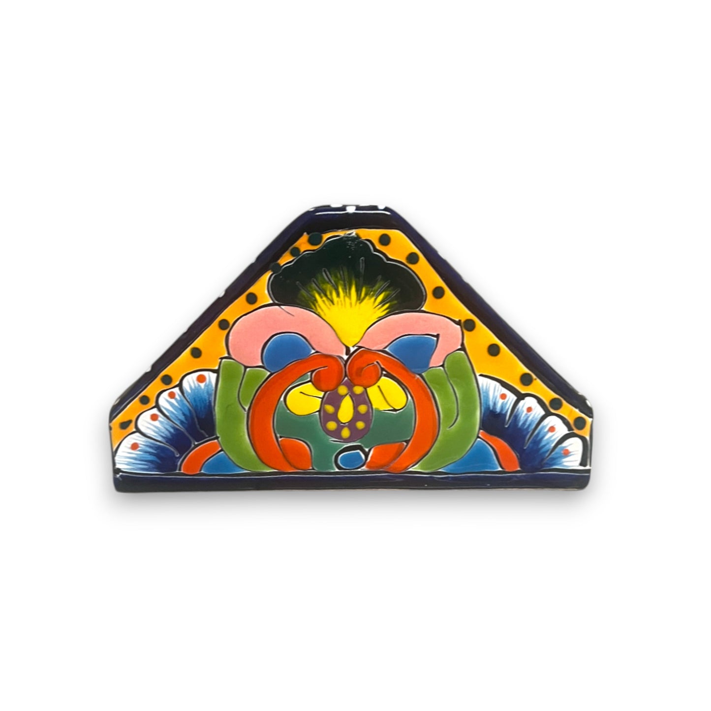Talavera Napkin Holder | Hand-Painted Mexican Ceramic Decor