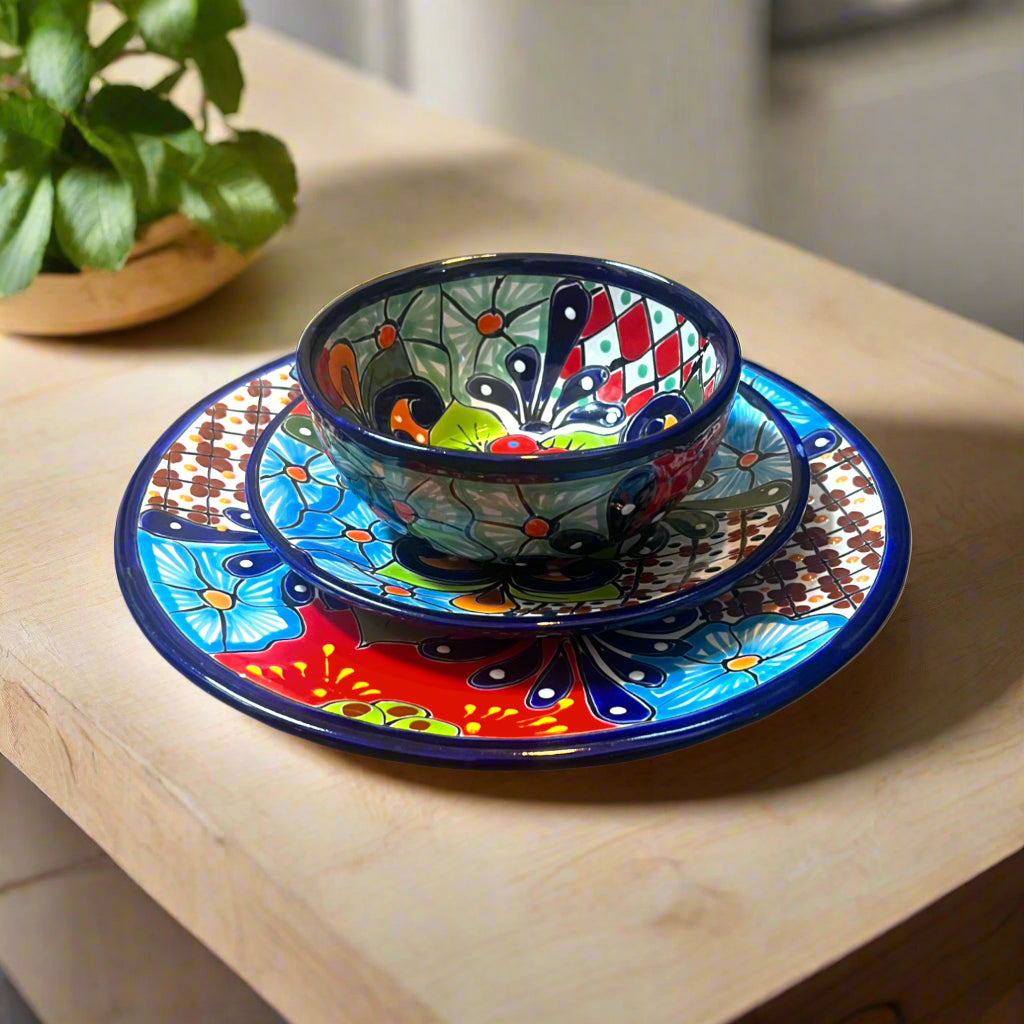 Custom Talavera Dinnerware Set | Hand-Painted Mexican Ceramic